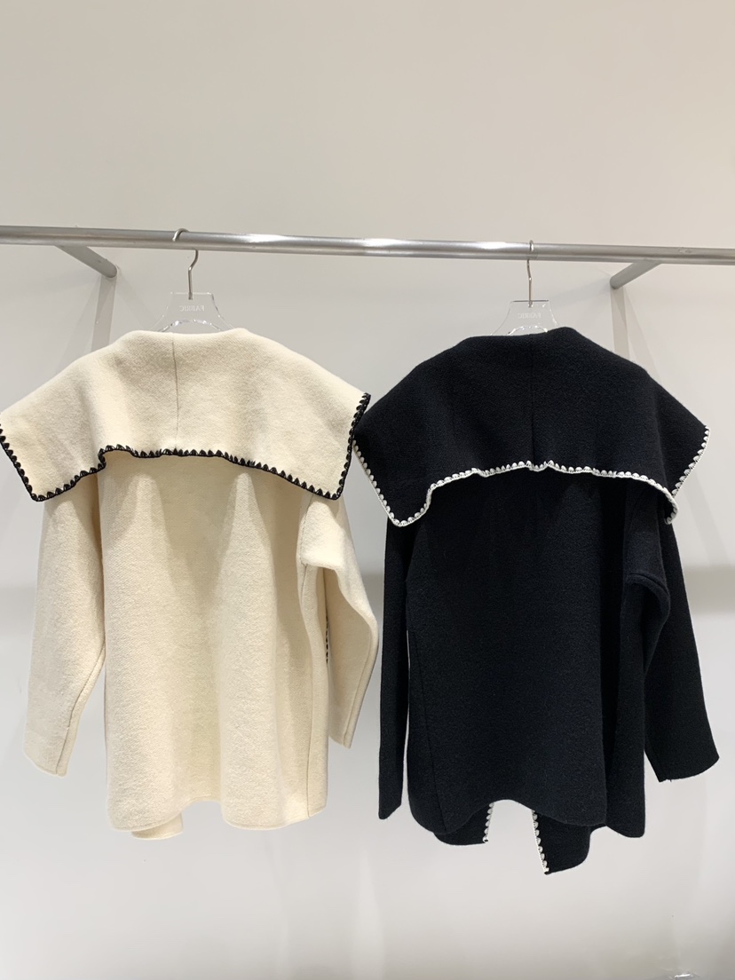 FABRIC韓國代購㊣女士新款休閑25秋冬職業時尚推薦針織衫刺繡FABRIC針織衫