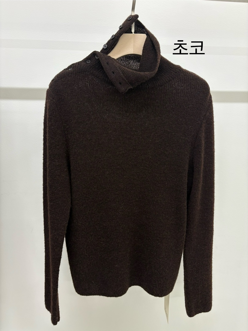 KONI韓國代購㊣女士新款人氣熱賣休閑時尚25秋冬針織衫紐扣KONI針織衫圖色3咖色