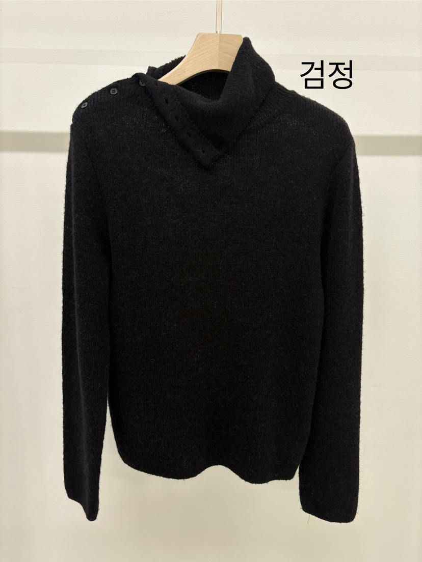 KONI韓國代購㊣女士新款人氣熱賣休閑時尚25秋冬針織衫紐扣KONI針織衫圖色5黑色