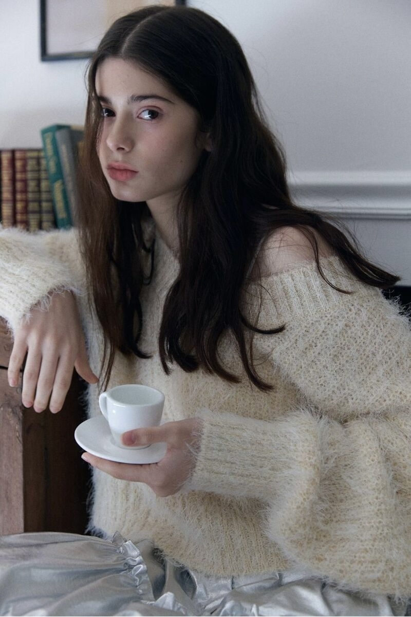 FABRIC韓國直郵㊣女士新品推薦時尚真品25秋冬人氣針織衫V領FABRIC針織衫