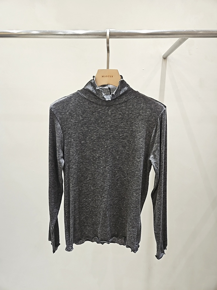 MONTER東大門㊣實拍女士新品25秋冬真品時尚休閑長袖T恤羊毛MONTER長袖T恤圖色2