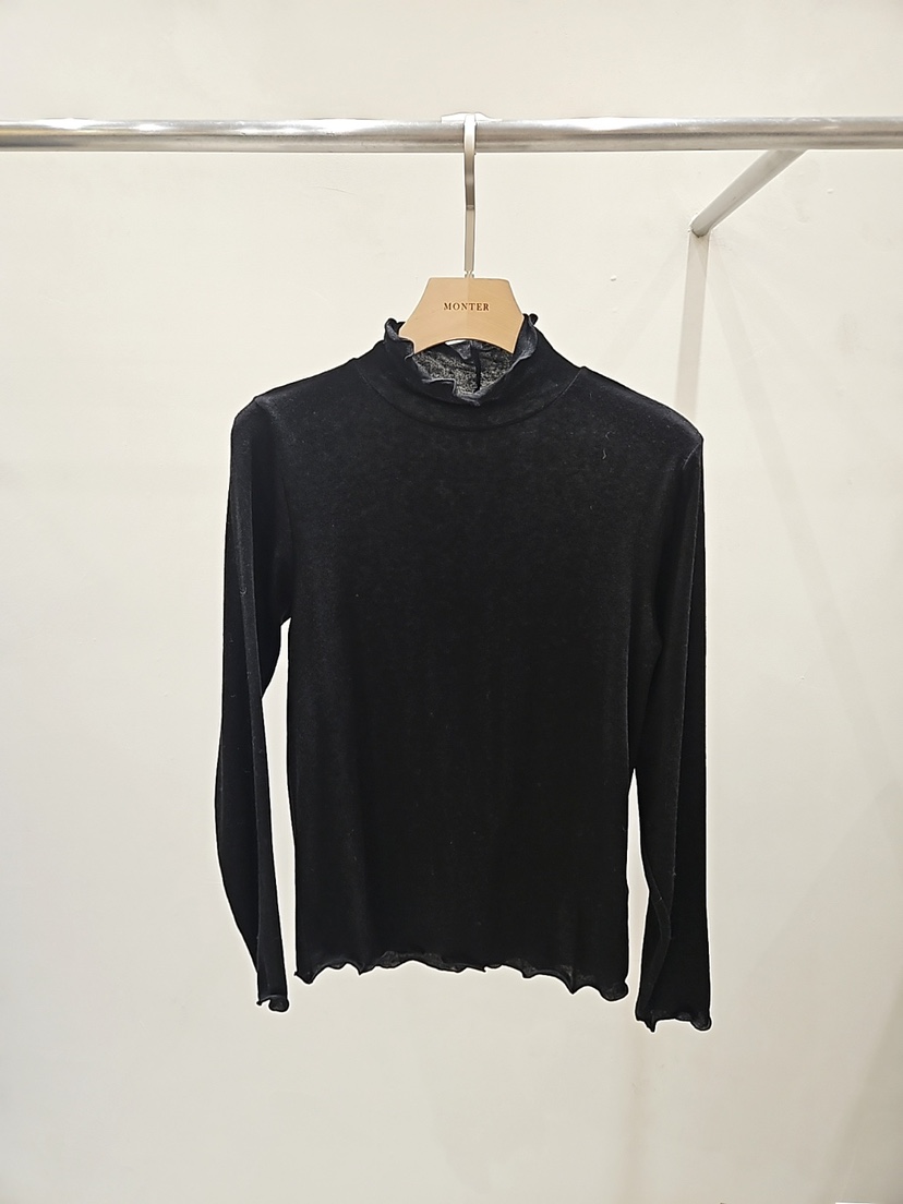 MONTER東大門㊣實拍女士新品25秋冬真品時尚休閑長袖T恤羊毛MONTER長袖T恤圖色3
