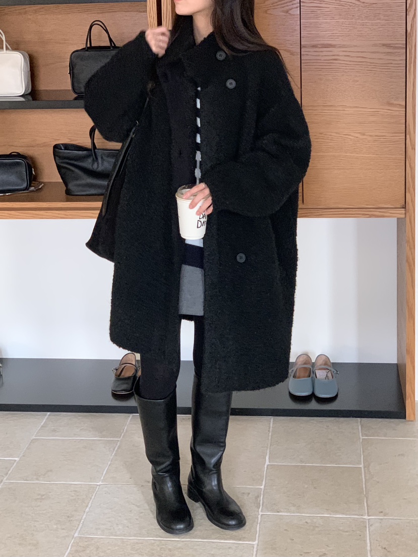 BAKING POWDER東大門㊣直郵女士新款時尚推薦人氣中長款大衣BAKING POWDER中長款大衣