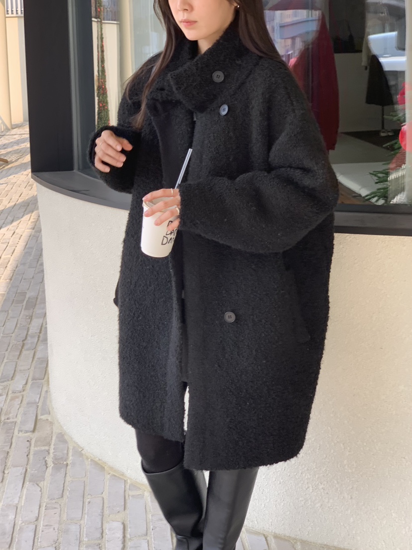 BAKING POWDER東大門㊣直郵女士新款時尚推薦人氣中長款大衣BAKING POWDER中長款大衣