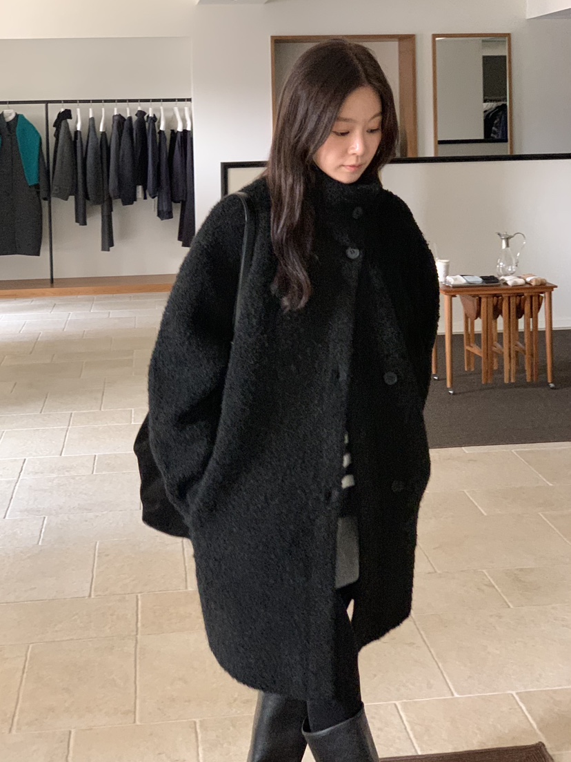 BAKING POWDER東大門㊣直郵女士新款時尚推薦人氣中長款大衣BAKING POWDER中長款大衣