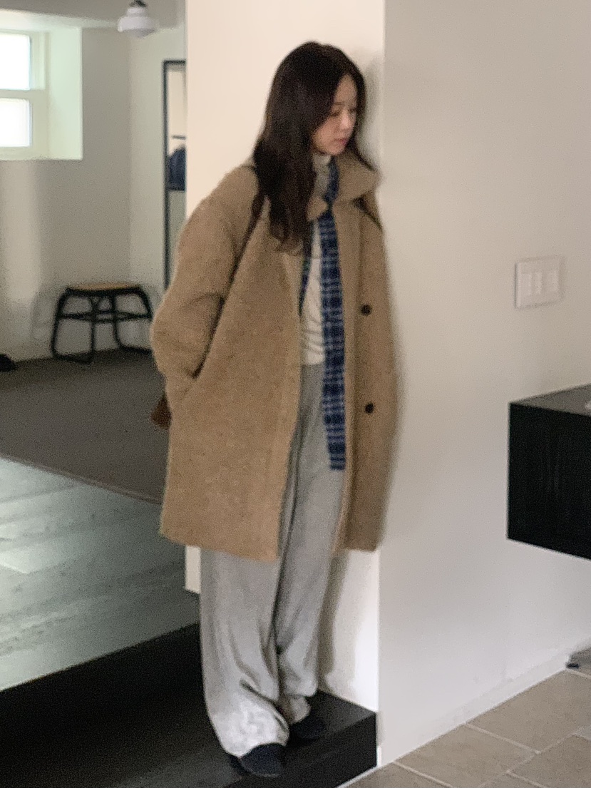 BAKING POWDER東大門㊣直郵女士新款時尚推薦人氣中長款大衣BAKING POWDER中長款大衣