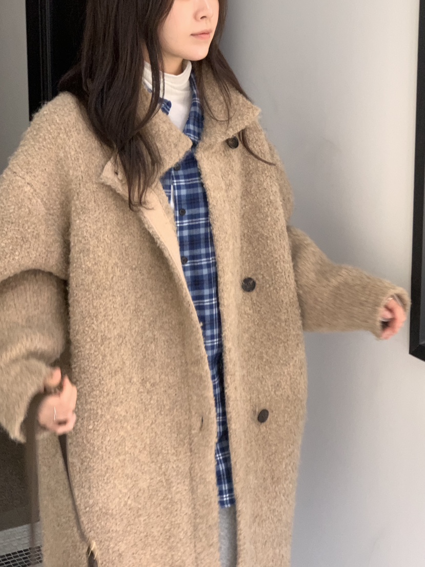 BAKING POWDER東大門㊣直郵女士新款時尚推薦人氣中長款大衣BAKING POWDER中長款大衣