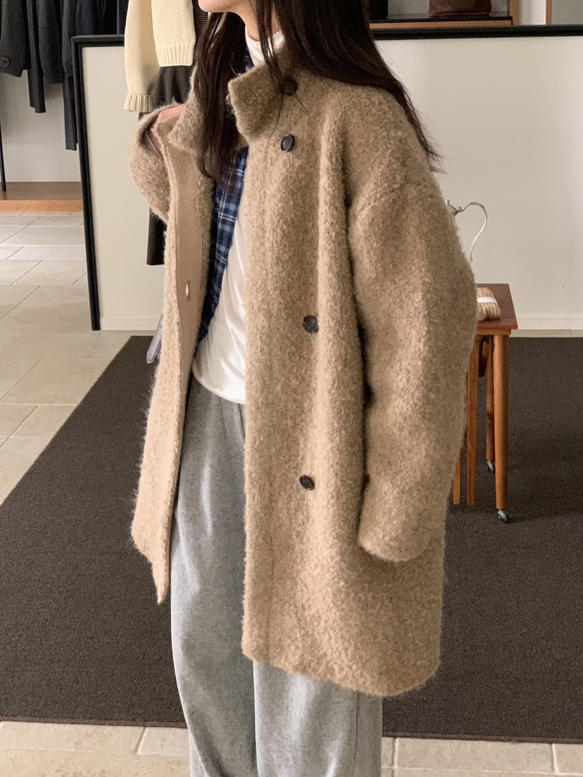 BAKING POWDER東大門㊣直郵女士新款時尚推薦人氣中長款大衣BAKING POWDER中長款大衣