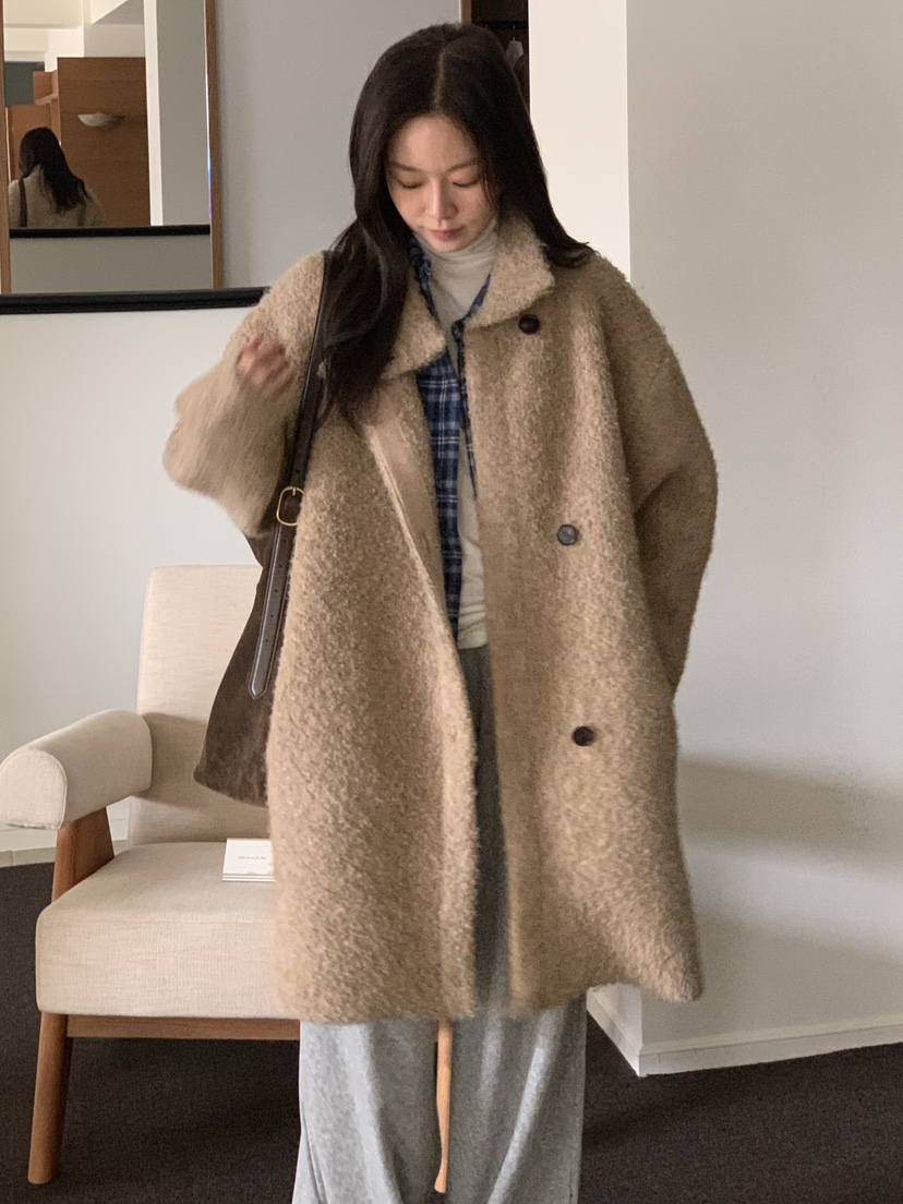 BAKING POWDER東大門㊣直郵女士新款時尚推薦人氣中長款大衣BAKING POWDER中長款大衣