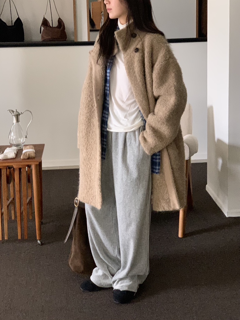 BAKING POWDER東大門㊣直郵女士新款時尚推薦人氣中長款大衣BAKING POWDER中長款大衣