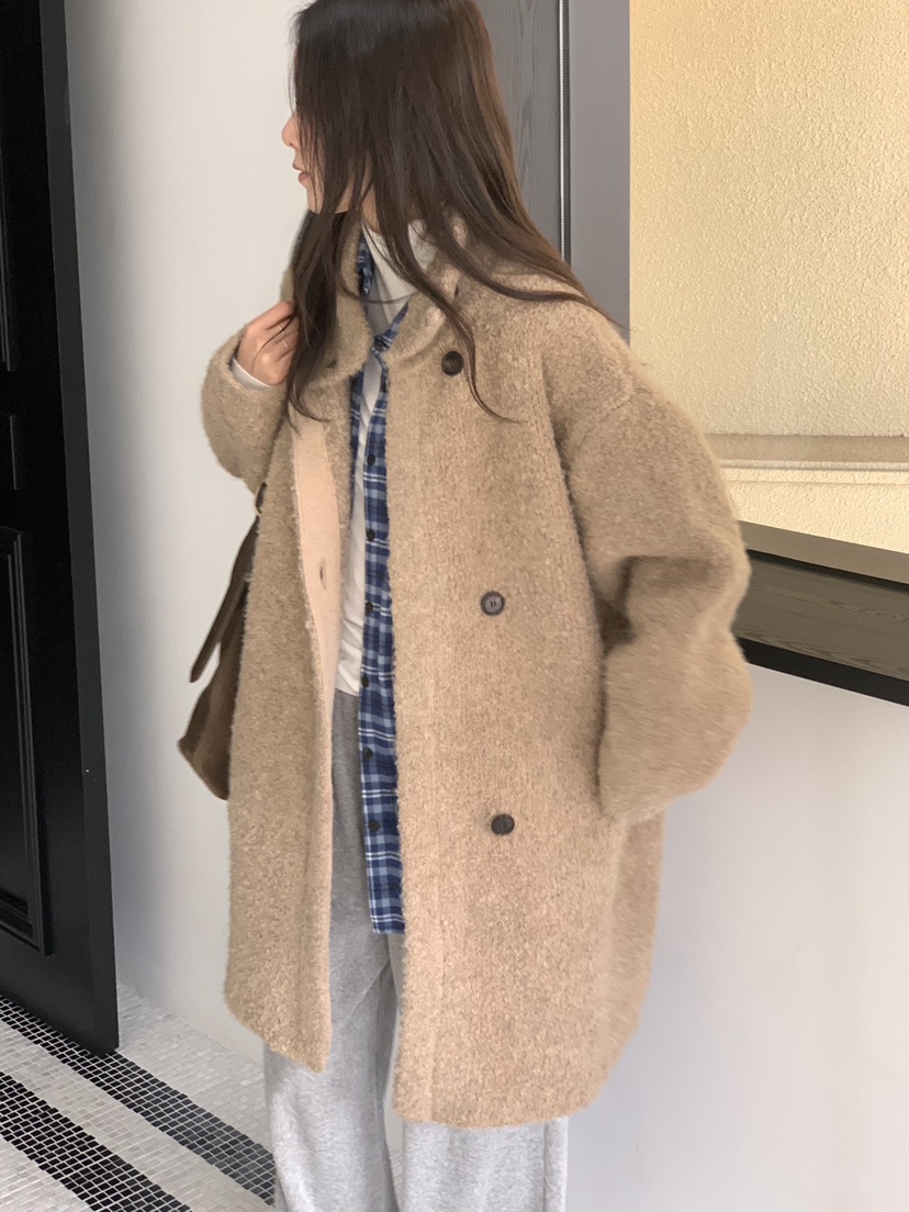 BAKING POWDER東大門㊣直郵女士新款時尚推薦人氣中長款大衣BAKING POWDER中長款大衣