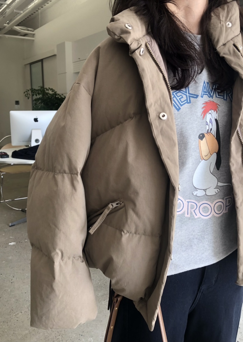 GLAD SOME東大門㊣實拍女士新款真品25秋冬職業短款棉服填充GLAD SOME短款棉服