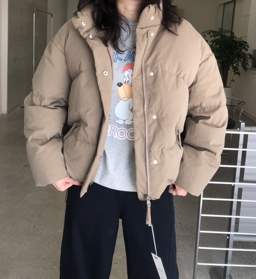 GLAD SOME東大門㊣實拍女士新款真品25秋冬職業短款棉服填充GLAD SOME短款棉服