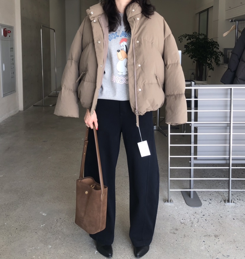 GLAD SOME東大門㊣實拍女士新款真品25秋冬職業短款棉服填充GLAD SOME短款棉服