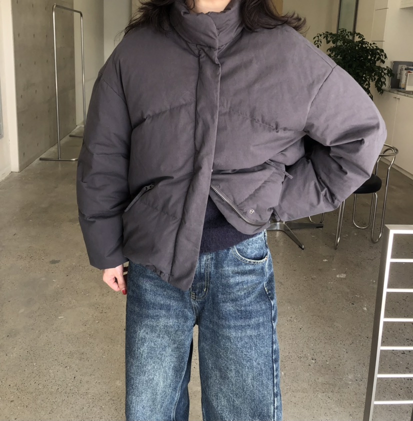 GLAD SOME東大門㊣實拍女士新款真品25秋冬職業短款棉服填充GLAD SOME短款棉服圖色2