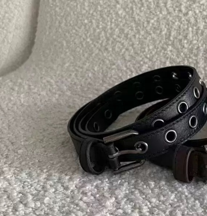 ANDMORE BUTTON東大門㊣直郵女裝新款時尚25秋冬熱賣腰帶皮革ANDMORE BUTTON腰帶圖色2黑色