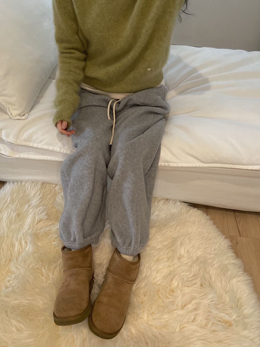 ERUME韓國直郵㊣女士新款25秋冬熱賣真品職業休閑褲小飛象毛絨ERUME休閑褲