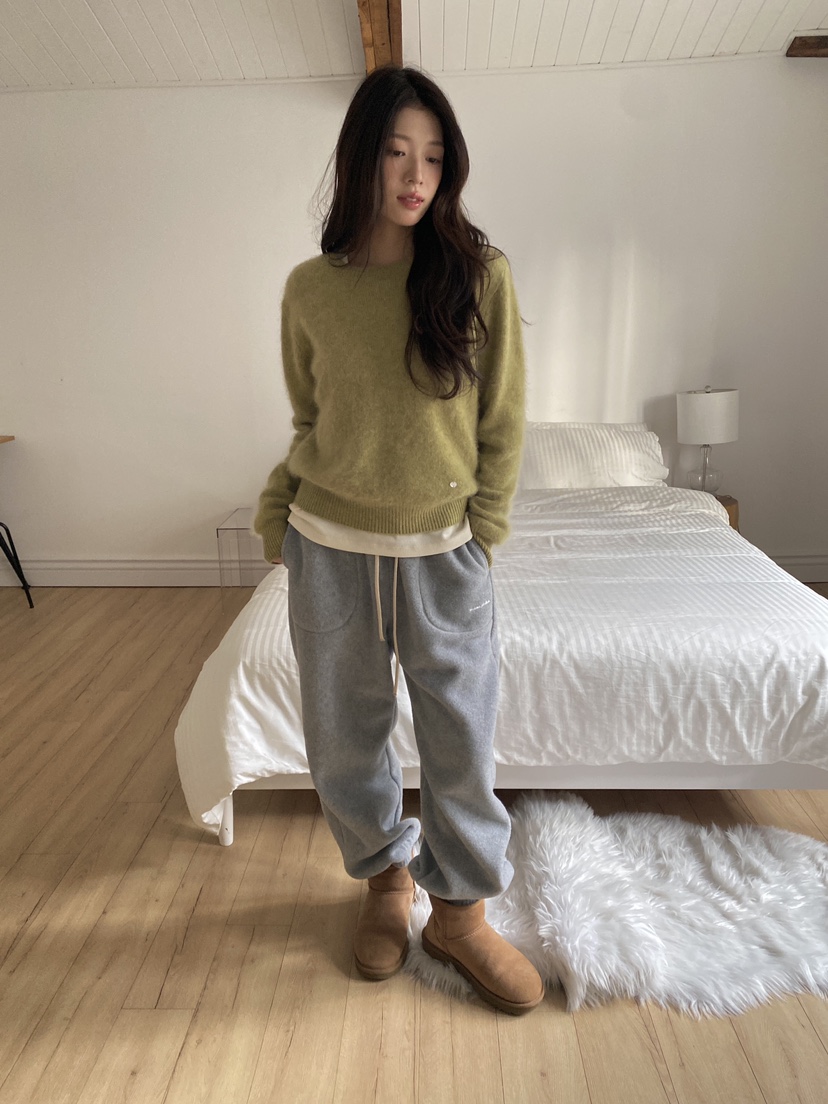 ERUME韓國直郵㊣女士新款25秋冬熱賣真品職業休閑褲小飛象毛絨ERUME休閑褲