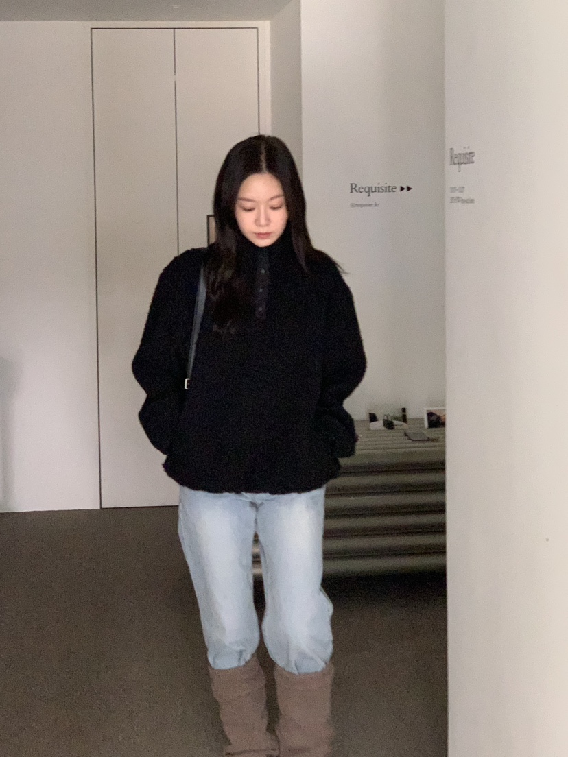 BAKING POWDER東大門㊣實拍女士新品真品25秋冬休閑衛衣拉鏈BAKING POWDER衛衣