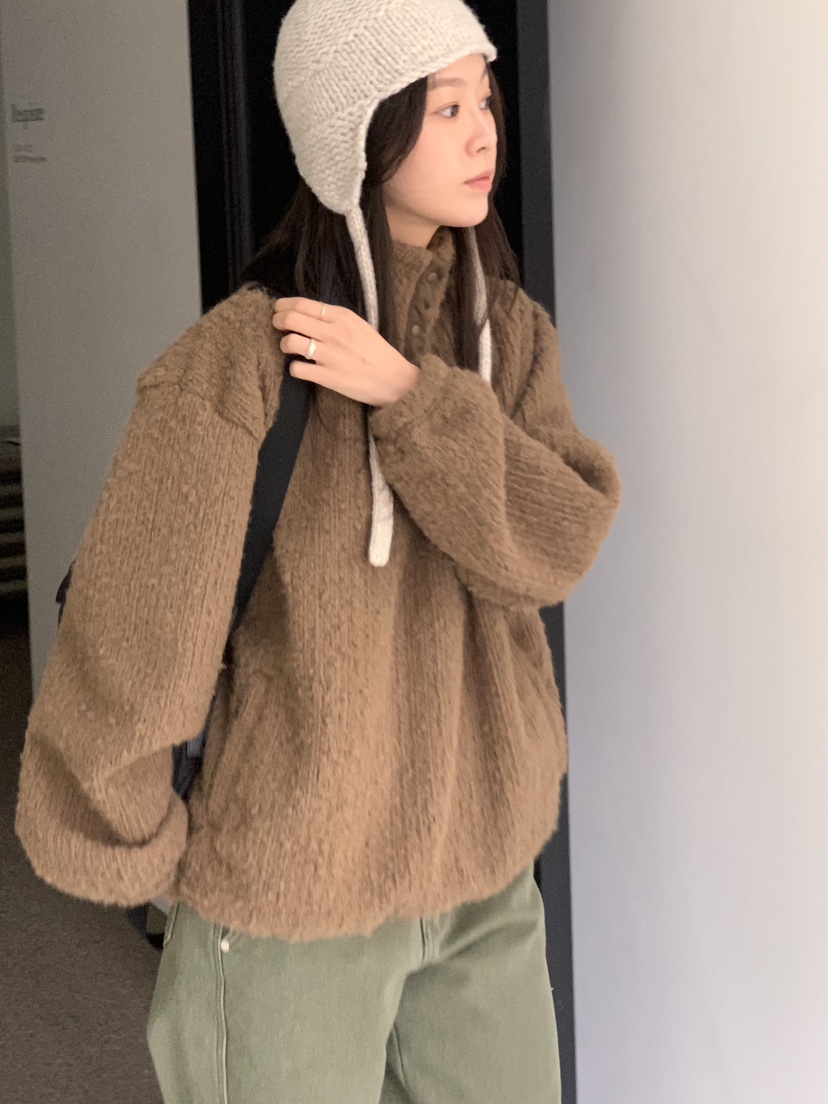 BAKING POWDER東大門㊣實拍女士新品真品25秋冬休閑衛衣拉鏈BAKING POWDER衛衣