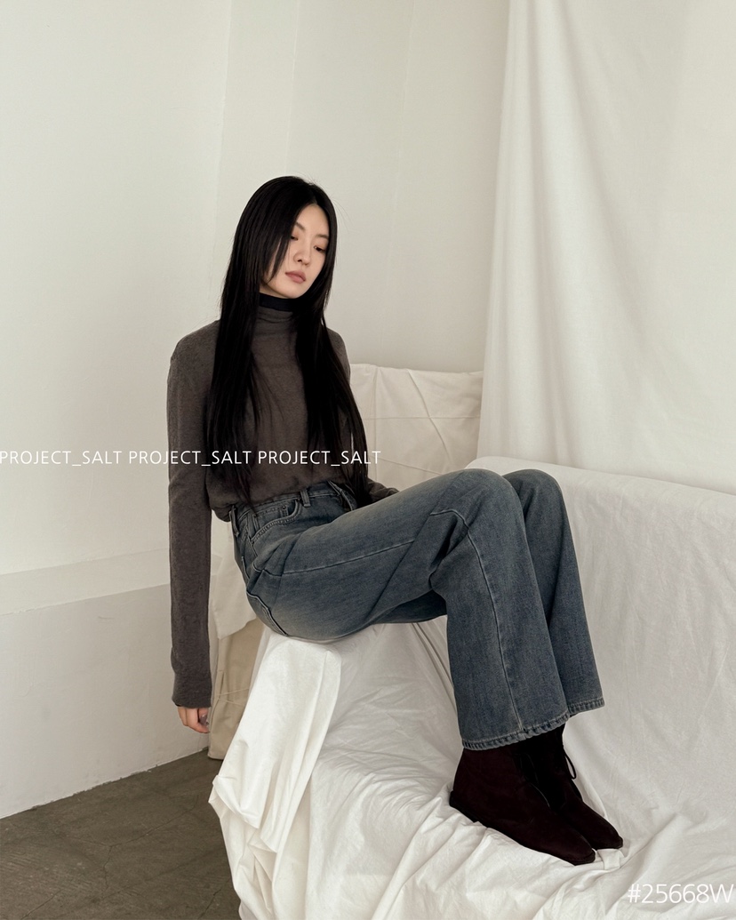 PROJECT SALT東大門㊣代購女裝新品人氣牛仔褲PROJECTSALT牛仔褲