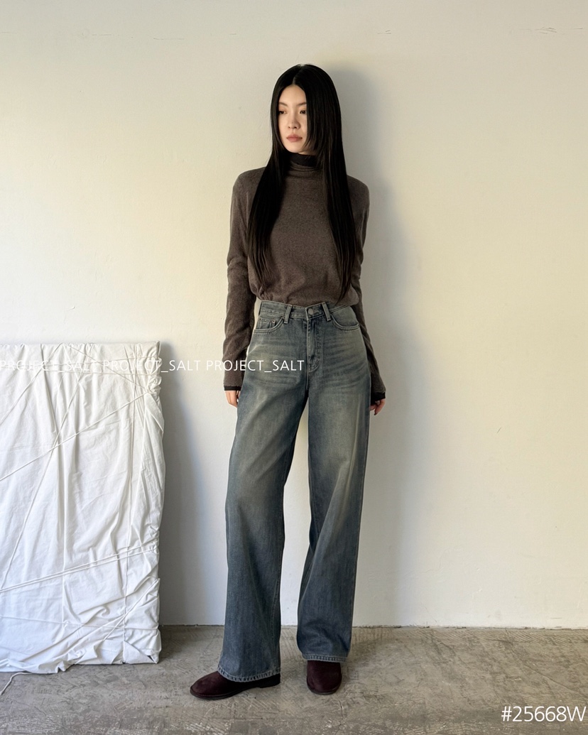 PROJECT SALT東大門㊣代購女裝新品人氣牛仔褲PROJECTSALT牛仔褲