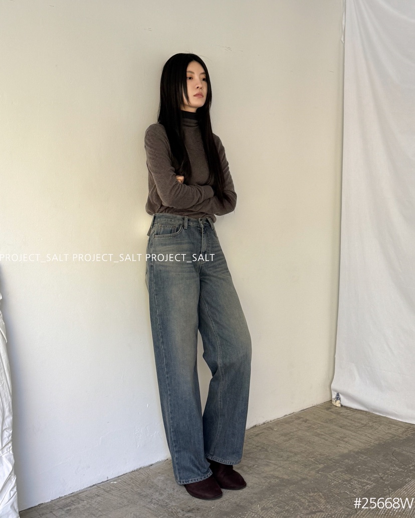 PROJECT SALT東大門㊣代購女裝新品人氣牛仔褲PROJECTSALT牛仔褲