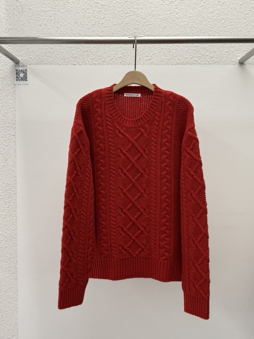 ROMANTICIZE東大門㊣直郵女士新款時尚職業毛衣麻花針織亞麻ROMANTICIZE毛衣圖色2