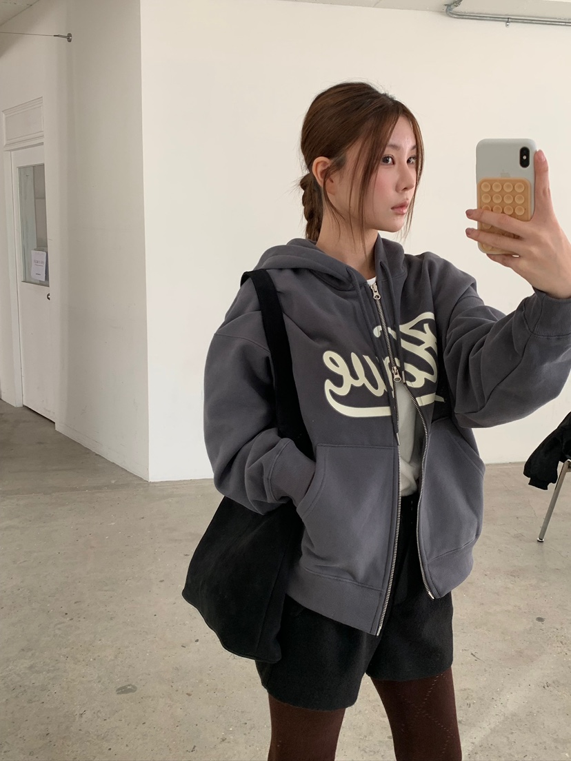 UNBOUND韓國代購㊣女裝新款25秋冬休閑真品熱賣時尚夾克拉鏈UNBOUND夾克