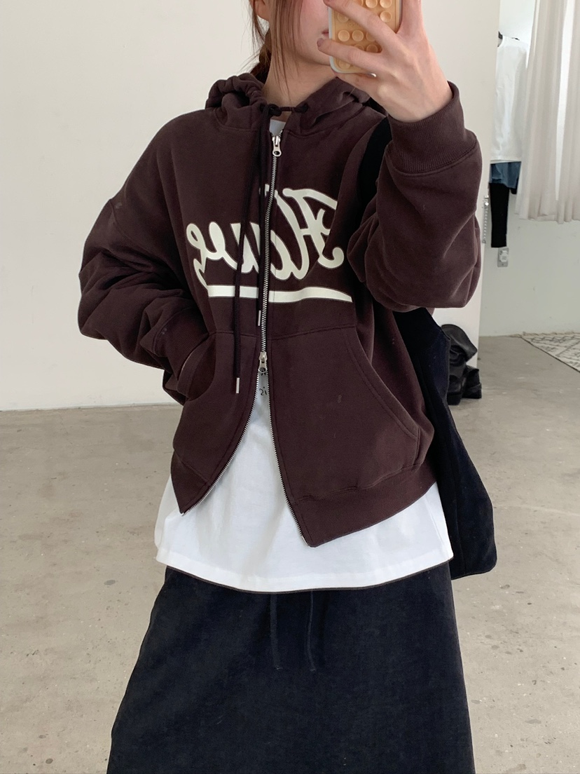 UNBOUND韓國代購㊣女裝新款25秋冬休閑真品熱賣時尚夾克拉鏈UNBOUND夾克