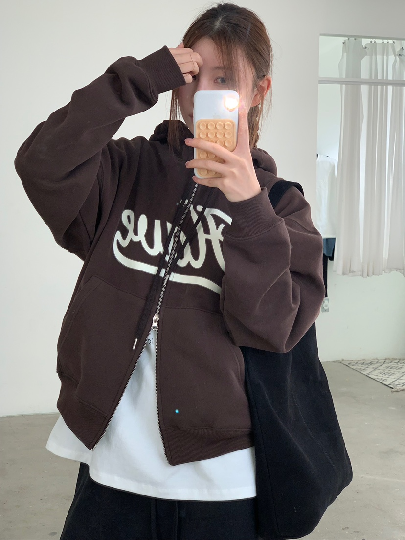 UNBOUND韓國代購㊣女裝新款25秋冬休閑真品熱賣時尚夾克拉鏈UNBOUND夾克