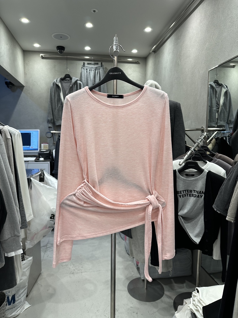 CELEBRITY-A韓國直郵㊣女士新款真品25秋冬人氣熱賣長袖T恤CELEBRITY-A長袖T恤圖色2