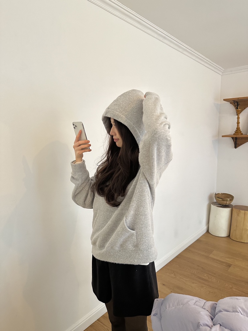 ERUME東大門㊣代購女士新款休閑時尚人氣真品熱賣衛衣抓絨連帽ERUME衛衣