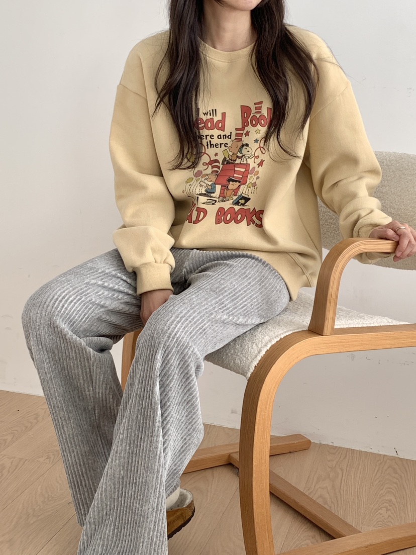 A P-STUDIO韓國直郵㊣女裝新款時尚推薦人氣真品衛衣史努比A P-STUDIO衛衣