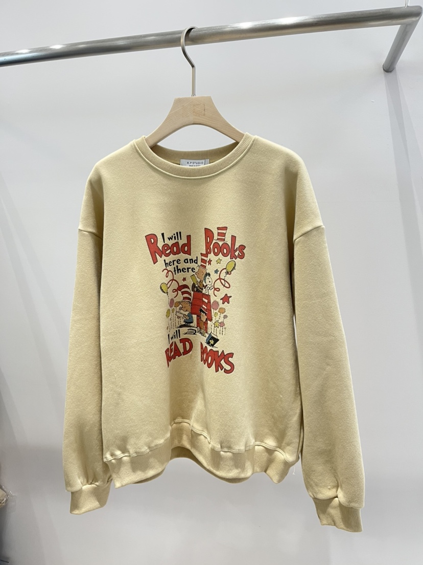 A P-STUDIO韓國直郵㊣女裝新款時尚推薦人氣真品衛衣史努比A P-STUDIO衛衣圖色2