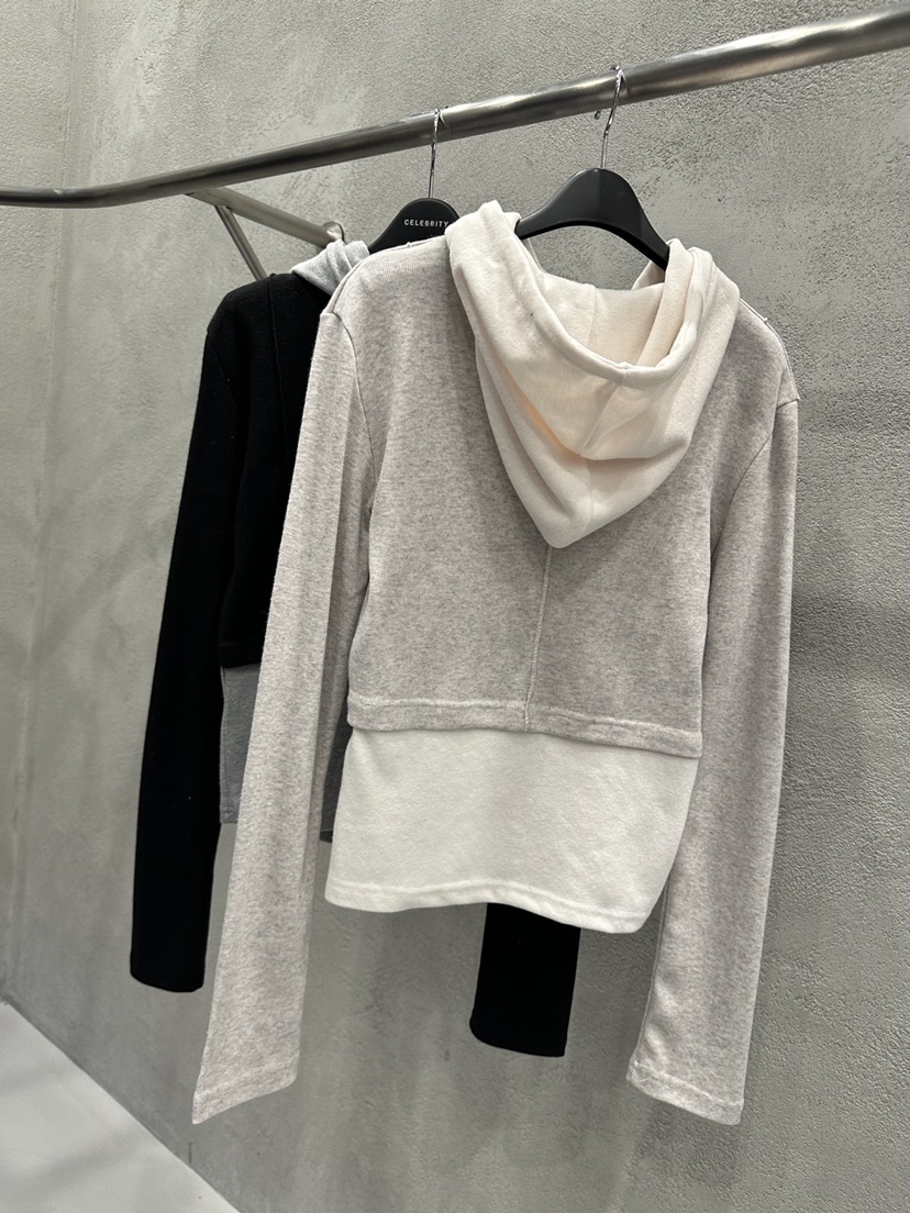 CELEBRITY-A韓國代購㊣女裝新款熱賣休閑職業長袖T恤連帽衫CELEBRITY-A長袖T恤