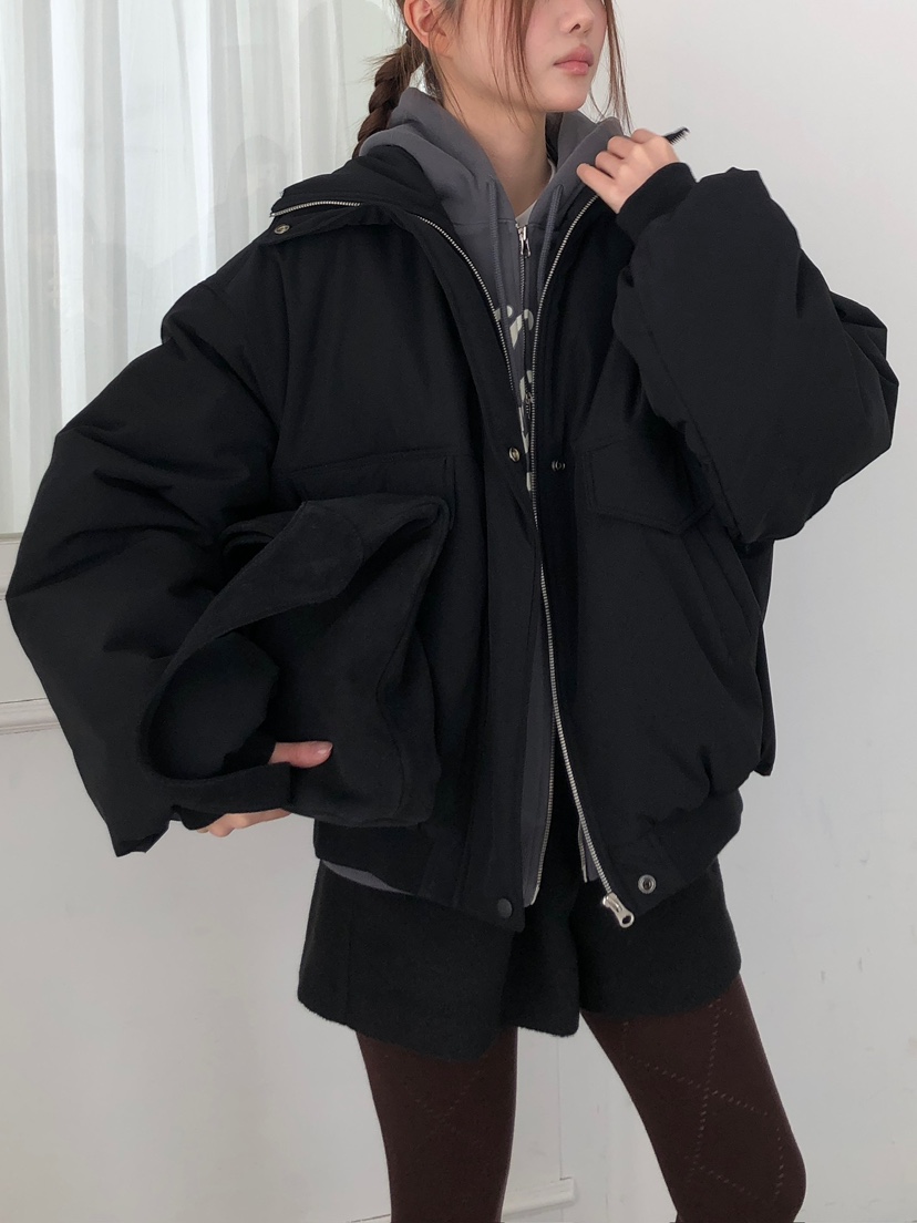 UNBOUND韓國代購㊣女裝新品人氣職業推薦熱賣休閑真品短款棉服UNBOUND短款棉服