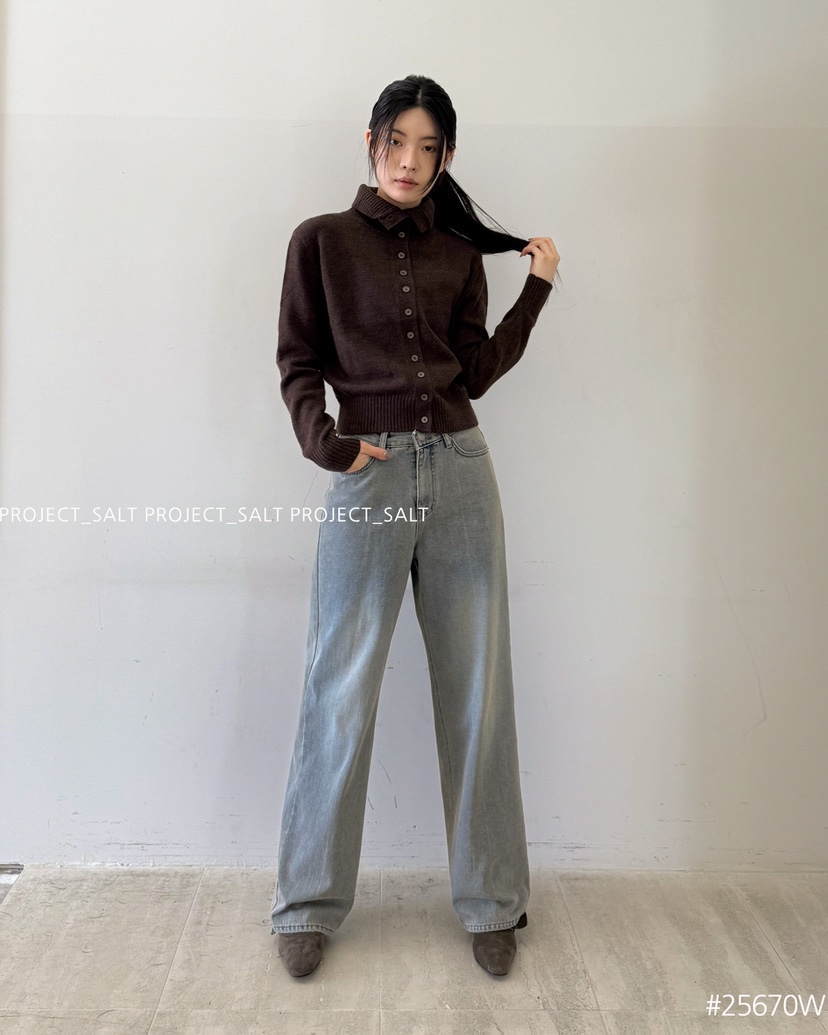 PROJECT SALT東大門㊣實拍女士新款職業牛仔褲PROJECTSALT牛仔褲