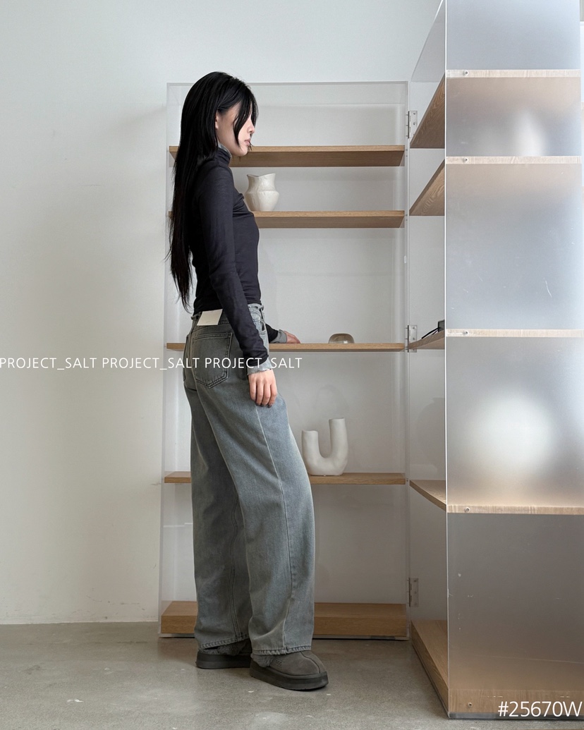 PROJECT SALT東大門㊣實拍女士新款職業牛仔褲PROJECTSALT牛仔褲