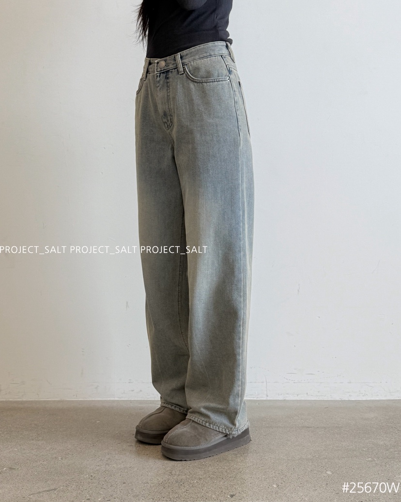 PROJECT SALT東大門㊣實拍女士新款職業牛仔褲PROJECTSALT牛仔褲