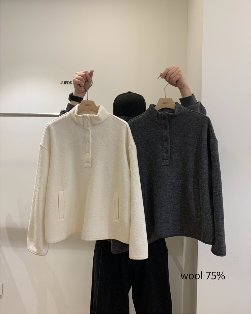 JUEDE韓國代購㊣女裝新款25秋冬時尚衛衣JUEDE衛衣