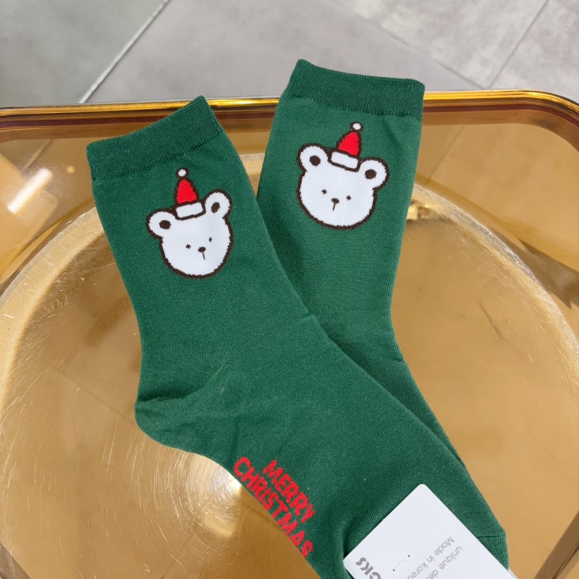 CACTUS-Q韓國直郵㊣女裝新款時尚職業25秋冬人氣真品休閑襪子CACTUS十雙起/可混搭襪子圖色2