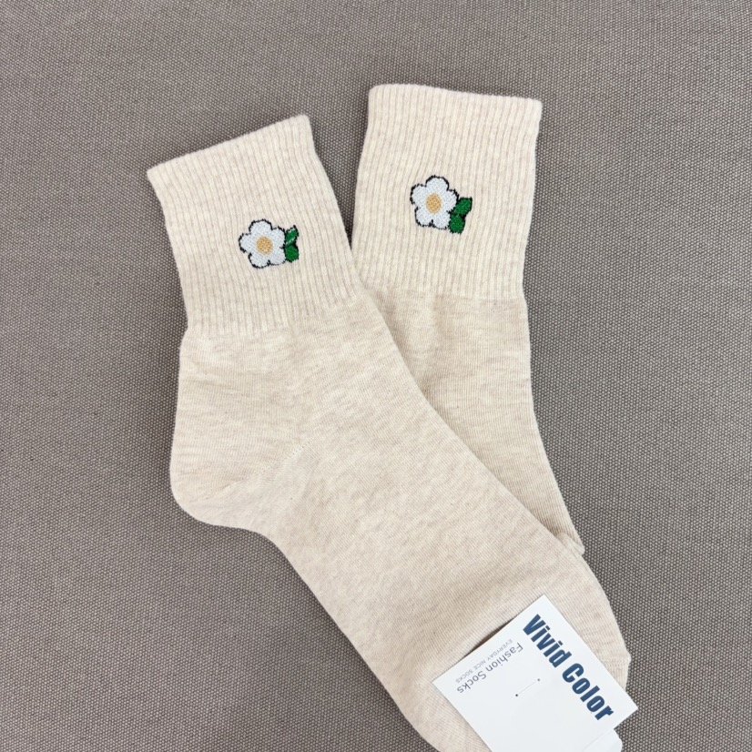 CACTUS-Q韓國直郵㊣女士新款休閑時尚25秋冬真品職業推薦襪子CACTUS十雙起/可混搭襪子圖色2