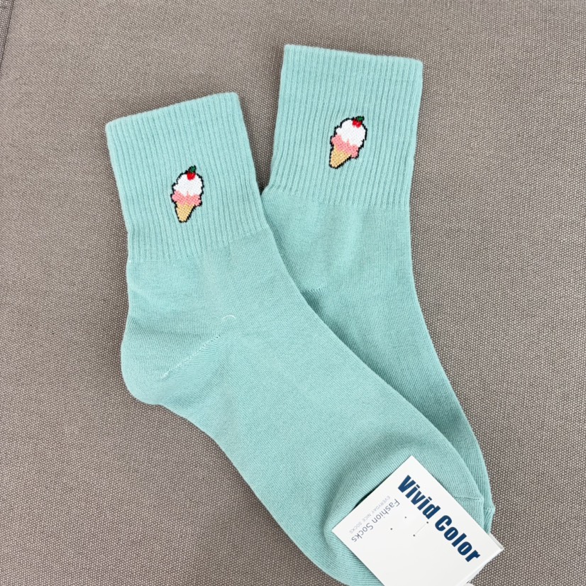 CACTUS-Q韓國直郵㊣女士新款休閑時尚25秋冬真品職業推薦襪子CACTUS十雙起/可混搭襪子圖色3