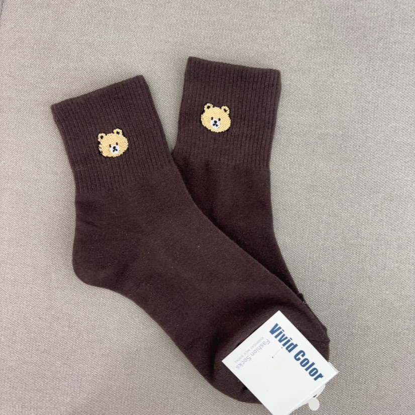 CACTUS-Q韓國直郵㊣女士新款休閑時尚25秋冬真品職業推薦襪子CACTUS十雙起/可混搭襪子圖色4