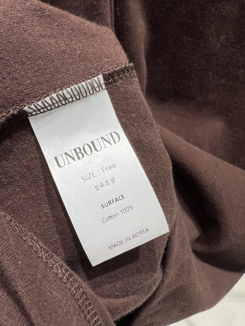 UNBOUND韓國直郵㊣女士新品時尚25秋冬熱賣真品推薦休閑T恤UNBOUNDT恤