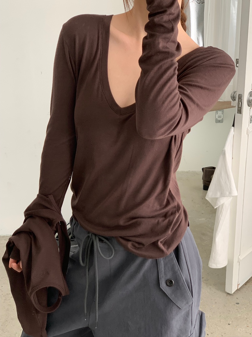 UNBOUND東大門㊣直郵女士新品休閑真品25秋冬人氣熱賣長袖T恤UNBOUND長袖T恤