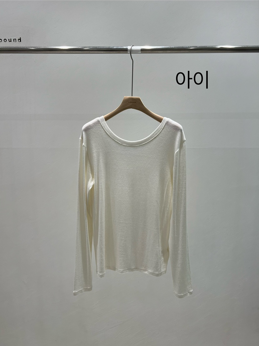 UNBOUND東大門㊣直郵女士新品休閑真品25秋冬人氣熱賣長袖T恤UNBOUND長袖T恤圖色2