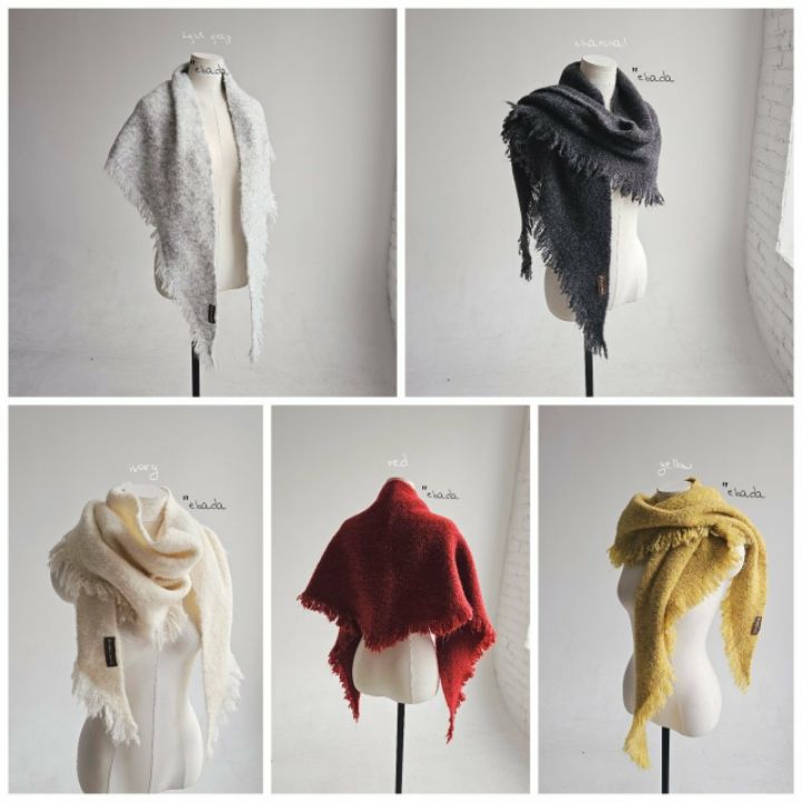 EBADA東大門㊣實拍女裝新品熱賣職業25秋冬人氣圍巾披肩披肩EBADA圍巾/披肩