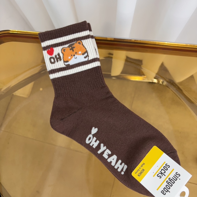 CACTUS-Q東大門㊣實拍女士新款25秋冬休閑職業人氣時尚襪子CACTUS十雙起/可混搭襪子圖色4